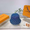 Louis Vuitton Monogram Essential Bucket Hat Blue For Women