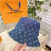 Louis Vuitton Monogram Essential Bucket Hat Blue For Women