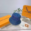 Louis Vuitton Monogram Essential Bucket Hat Blue For Women