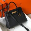 Hermes Kelly 28 Retourne Togo Black Bag For Women, Women's Handbags, Shoulder Bags 11in/28cm