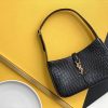 Saint Laurent LE 5 À 7 Hobo Bag Black In Embossed Material For Women 9in/23cm YSL 657228DZESW1062