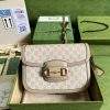 Gucci Horsebit 1955 GG Mini Bag Beige For Women, Women's Bags 8.1in/21cm GG 658574 UULAG 9682