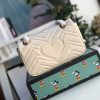 Gucci Marmont Matelassé Mini Bag White For Women 8.5in/22cm GG 446744 DTDIT 9022