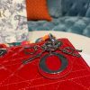 Christian Dior Mini Lady Dior Bag with Chain Silver Hardware Spring/Summer Collection, Red, For Women Women’s Handbags, 18cm CD M0505OCAL_M52R