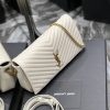 Saint Laurent Kata 99 Chain Bag White With Gold Hardware For Women 10.2in/26cm YSL