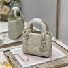 Christian Dior Mini Lady Dior Bag Latte Cannage with Beaded Motif, Beige, For Women Women’s Handbags, Crossbody Bags, 18cm CD M0505INEA_M030