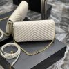Saint Laurent Kata 99 Chain Bag White With Gold Hardware For Women 10.2in/26cm YSL