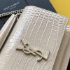Saint Laurent Sunset Chain Bag With Silver Hardware For Women 7.4in/19cm YSL 533026DND1N9207