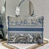 Christian Dior Medium Dior Book Tote Blue Toile de Jouy Reverse Embroidery, Blue, For Women Women’s Handbags, Shoulder Bags, 36cm CD M1296ZRGO_M928
