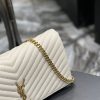 Saint Laurent Kata 99 Chain Bag White With Gold Hardware For Women 10.2in/26cm YSL