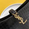 Saint Laurent LE 5 À 7 Hobo Bag Black In Embossed Material For Women 9in/23cm YSL 657228DZESW1062