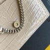 Saint Laurent Sunset Chain Bag With Silver Hardware For Women 7.4in/19cm YSL 533026DND1N9207