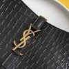 Saint Laurent LE 5 À 7 Hobo Bag Black In Embossed Material For Women 9in/23cm YSL 657228DZESW1062