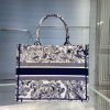 Christian Dior Medium Dior Book Tote Blue, For Women, Women’s Handbags 14in/36cm CD M1296ZTDT_M808
