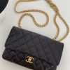 Chanel Small Flap Bag Black For Women, Women's Bags 8.7in/22cm