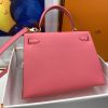 Hermes Kelly 28 Sellier Epsom Pink Bag For Women, Women's Handbags, Shoulder Bags 11in/28cm