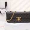 Celine Chain Shoulder Bag Brown For Women 13in/33cm