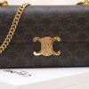 Celine Chain Shoulder Bag Brown For Women 13in/33cm
