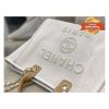 [True-to-ORIGINAL] Chanel Large Deauville Pearl Tote Bag White For Women 15in/38cm A66941