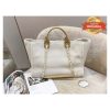 [True-to-ORIGINAL] Chanel Large Deauville Pearl Tote Bag White For Women 15in/38cm A66941