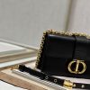 Christian Dior 30 Montaigne East West Bag With Chain Black For Women 8.5in/21.5cm