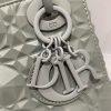 Christian Dior Mini Lady Bag Grey For Women 6.5in/17cm
