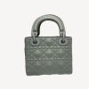 Christian Dior Mini Lady Bag Grey For Women 6.5in/17cm