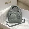 Christian Dior Mini Lady Bag Grey For Women 6.5in/17cm