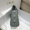 Christian Dior Mini Lady Bag Grey For Women 6.5in/17cm