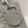 Christian Dior Mini Lady Bag Grey For Women 6.5in/17cm
