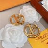 Louis Vuitton Classic Stud Earrings Gold For Women