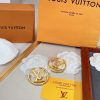 Louis Vuitton Classic Stud Earrings Gold For Women
