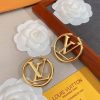 Louis Vuitton Classic Stud Earrings Gold For Women