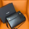 Saint Laurent Manhattan Shoulder Bag Black For Women 11.4in/29cm YSL 5792710SX0W1000