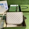 Gucci Horsebit 1955 GG Mini Bag Beige For Women, Women's Bags 8.1in/21cm GG 658574 UULAG 9682