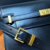 Saint Laurent Manhattan Shoulder Bag Black For Women 11.4in/29cm YSL 5792710SX0W1000
