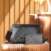Louis Vuitton Gaston Wearable Wallet Black For Women 22cm / 8.7in M81124