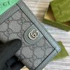 Gucci Ophidia Card Case Supreme Canvas Grey For Men 4.7in/12cm ‎‎734943 UULBN 1244