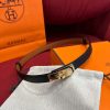 Hermes Kelly 18 Belt Black For Women