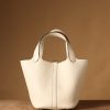 Hermes Picotin Lock 18 Cream Bag For Women, Women's Handbags 7.1in/18cm