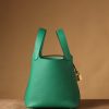 Hermes Picotin Lock 18 Green Bag For Women, Women's Handbags 7.1in/18cm