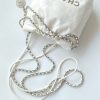 [True-to-ORIGINAL] Chanel 22 Mini Bag Silver Tone White For Women 7,1in/18cm