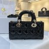 Dior Medium Lady D-Joy Bag Black For Women 8,7in/22cm