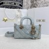 Dior Medium Lady D-Joy Bag Blue For Women 8,7in/22cm