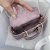 Dior Small Lady D-Joy Bag Purple For Women 6,3in/16cm
