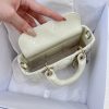 Dior Small Lady D-Joy Bag White For Women 6,3in/16cm