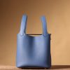 Hermes Picotin Lock 18 Blue Bag For Women, Women's Handbags 7.1in/18cm