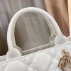 Dior Small Book Tote Bag White For Women 10,4in/26,5cm M1325OWHP_M030