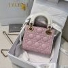 Dior Mini Lady Bag Pink For Women 6,7in/17cm