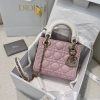 Dior Mini Lady Bag Pink For Women 6,7in/17cm
